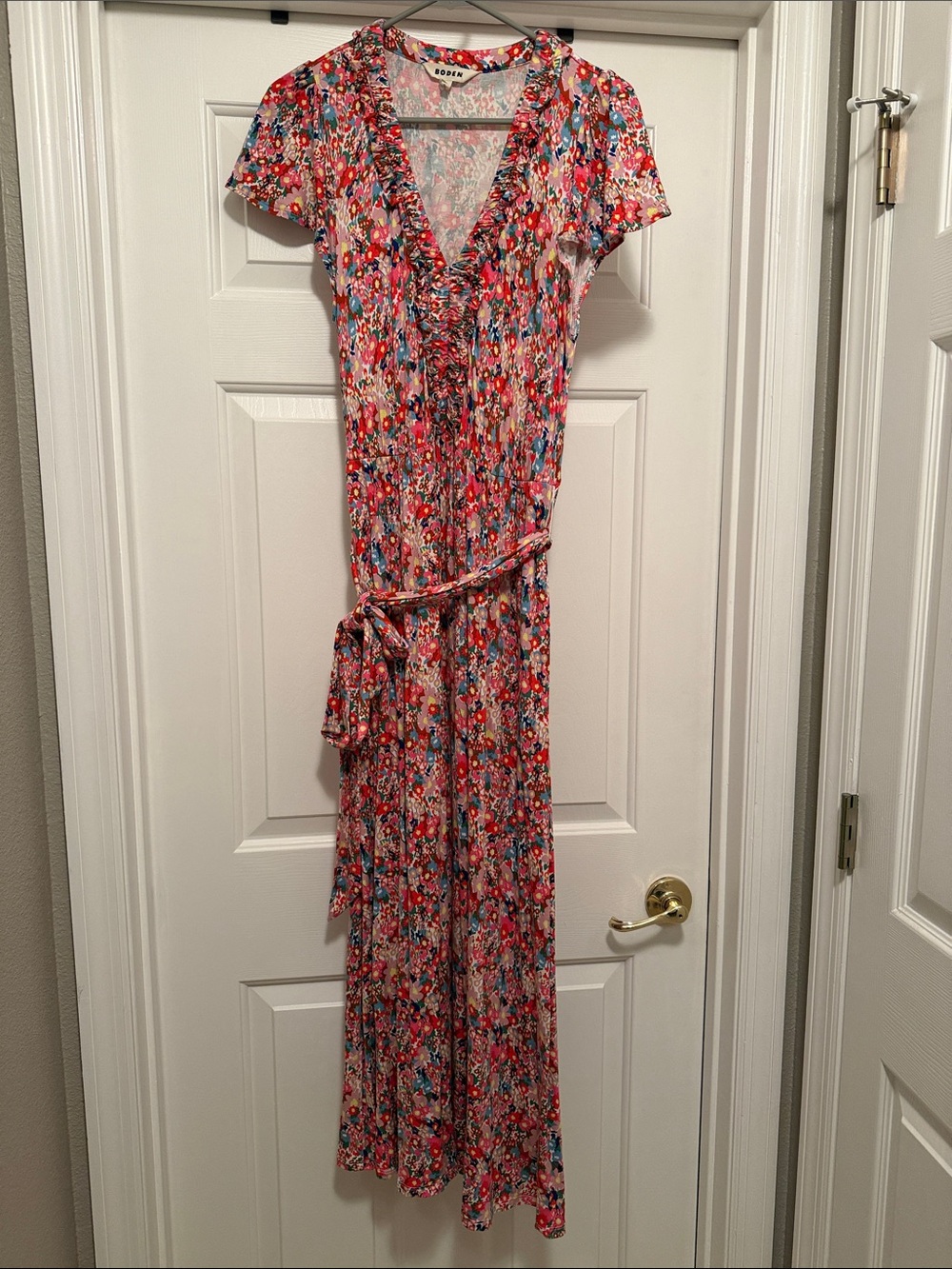 Boden Nicola Jersey Tea Dress Floral - Picture 2 of 8